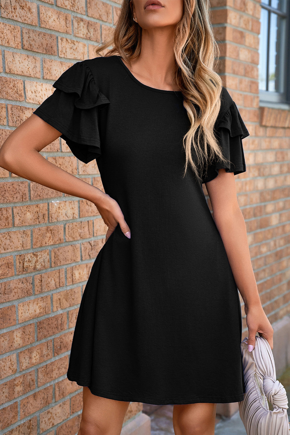 Black Ruffle Dress