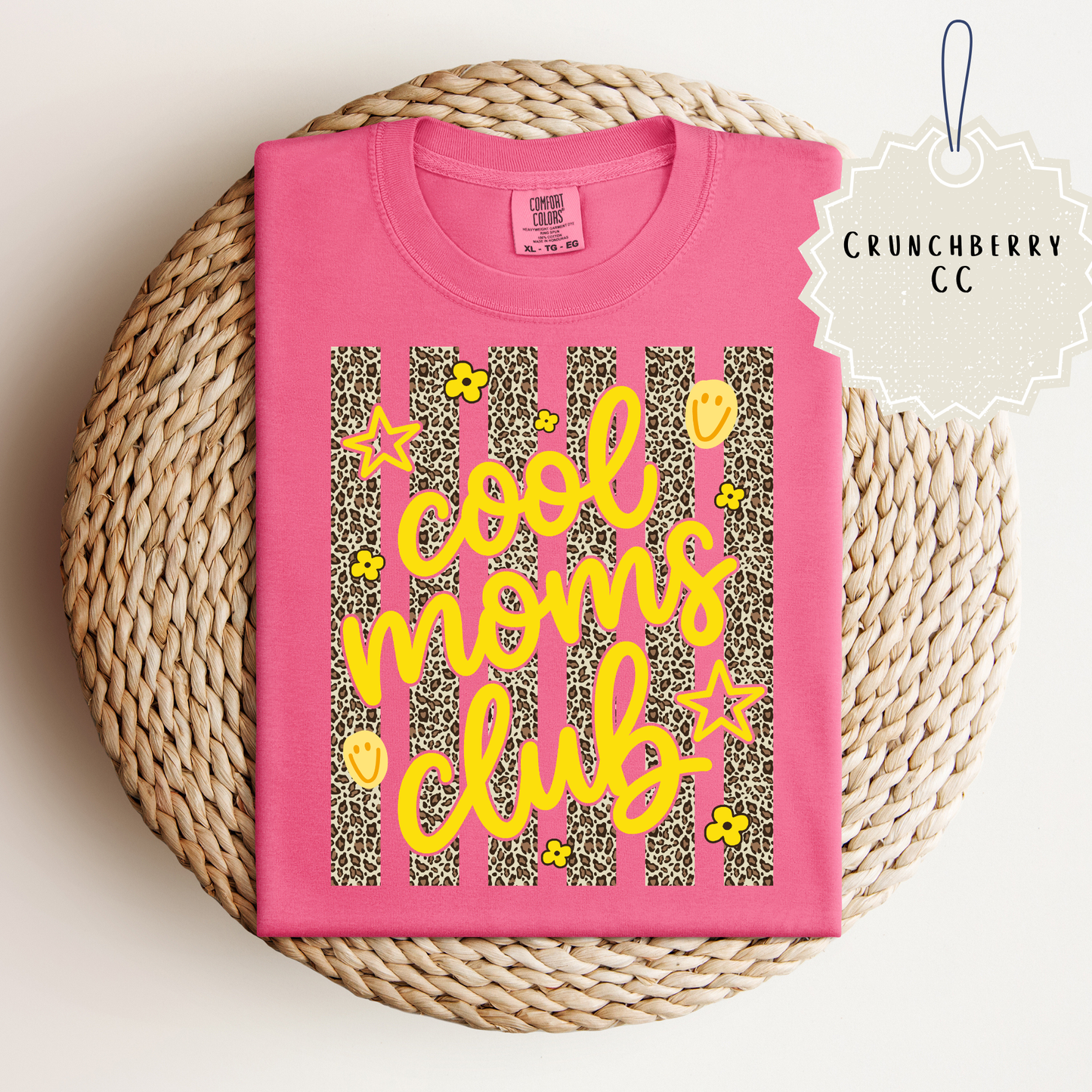 Cool Moms Club Leopard Design Tee.