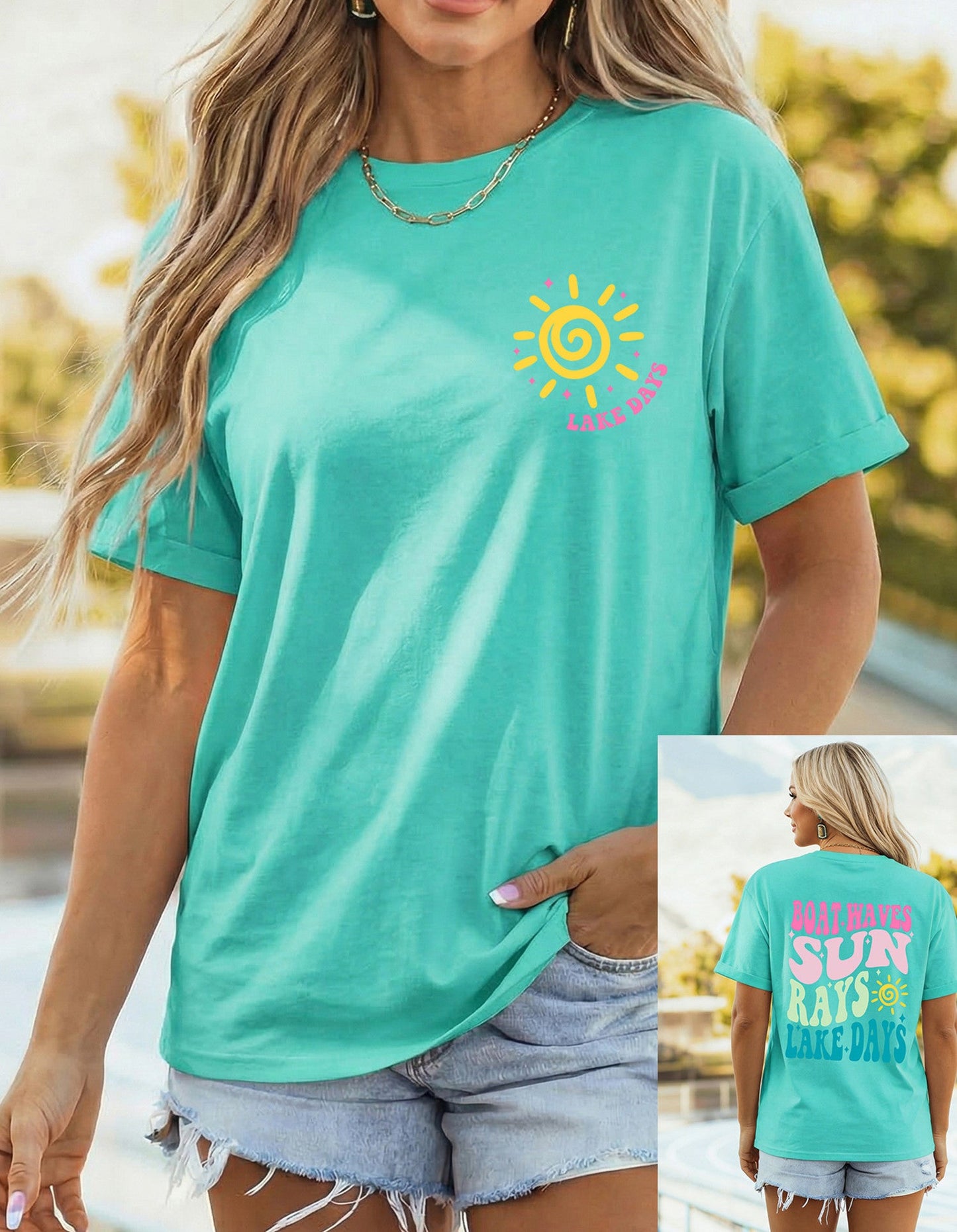 Mint Green LAKE DAYS Shirt