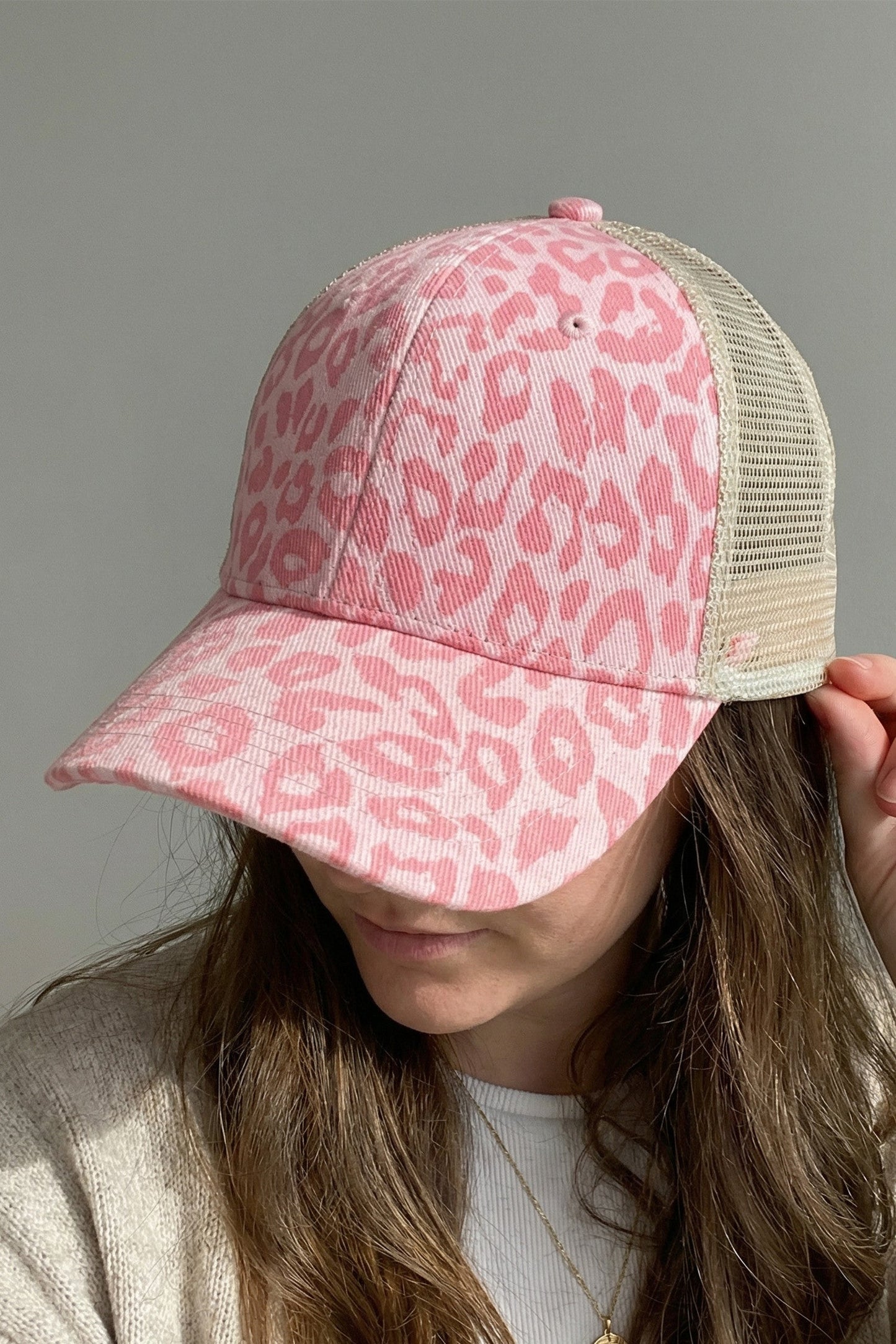 Pink Leopard Hat