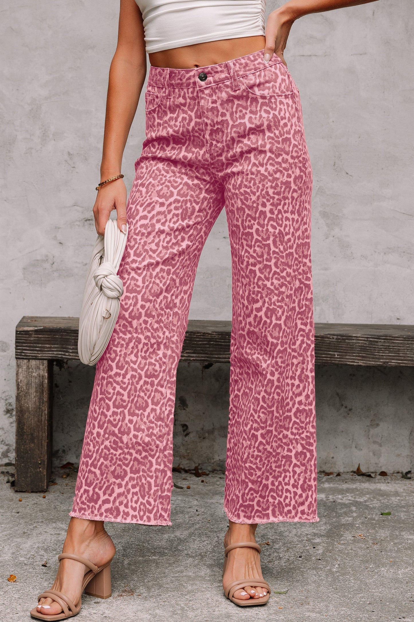 Rose Leopard Pants