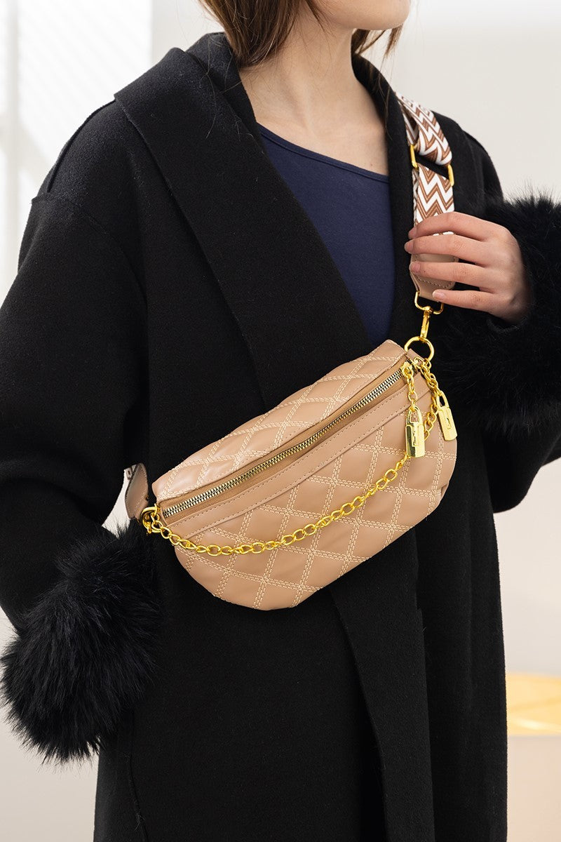 Quilted-Crossbody Bum Bag Zenana