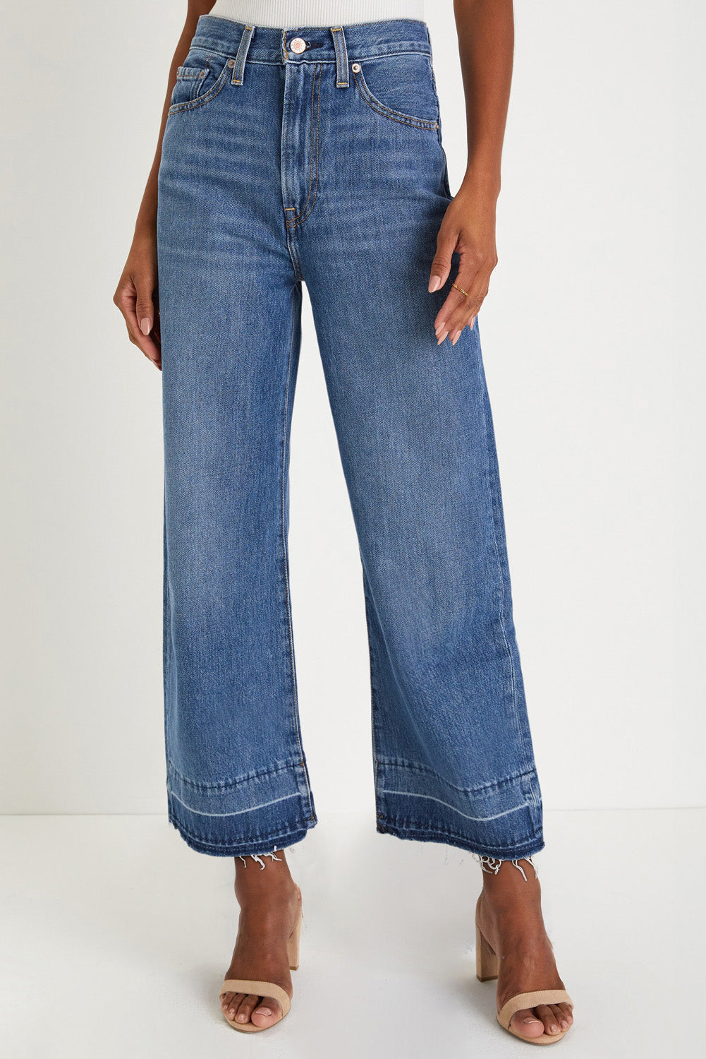 Raw Hem High Waist Jeans *multiple washes* FB
