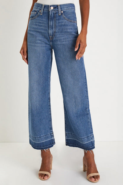 Raw Hem High Waist Jeans *multiple washes* FB