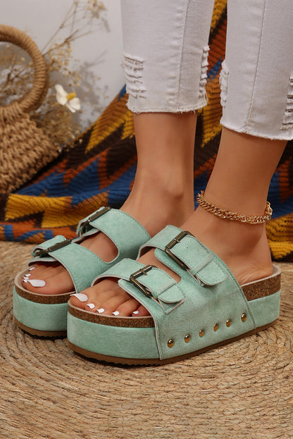 Buckle Platform Sandals FB