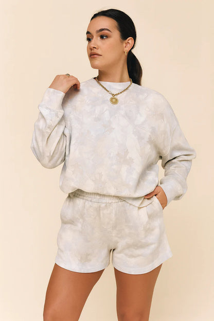 BEIGE CAMO PULLOVER SET