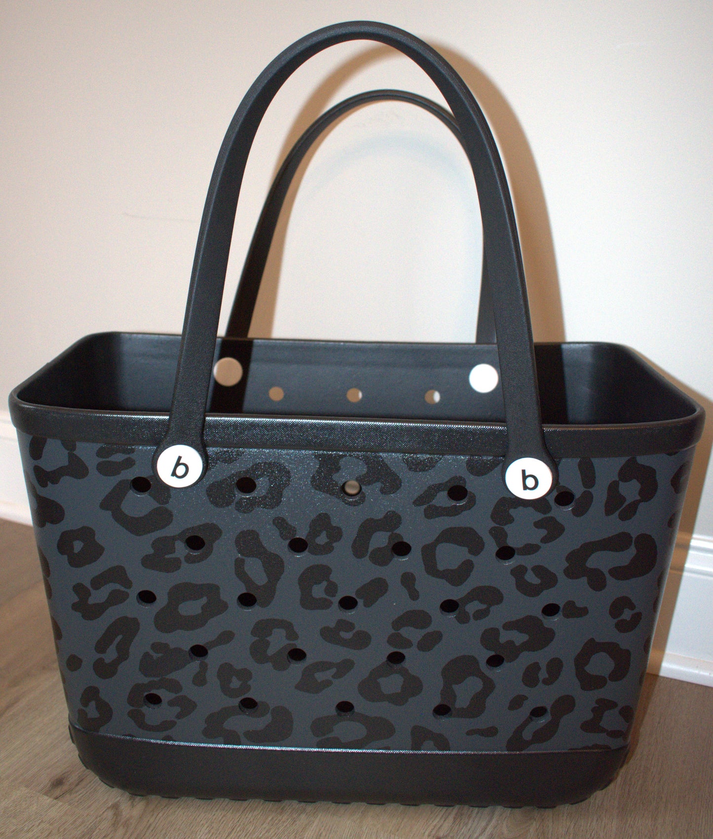 BLACK LEOPARD B0GG BAG