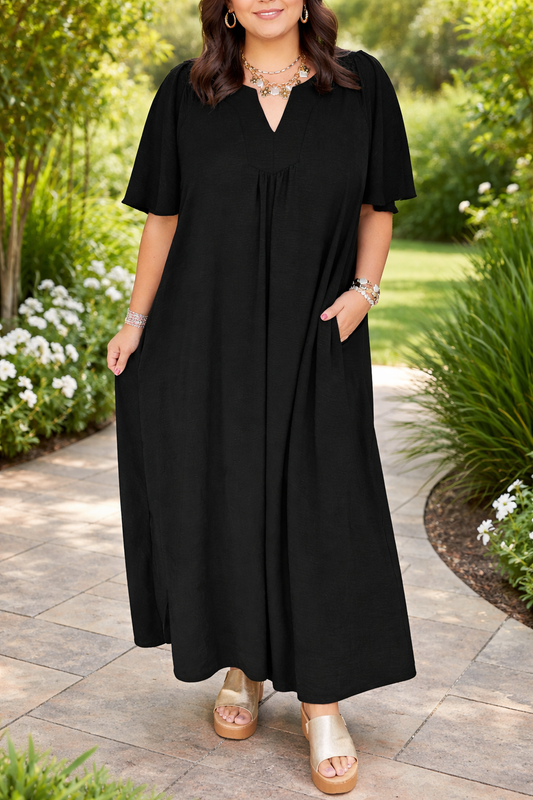 Black Plus Loose Dress
