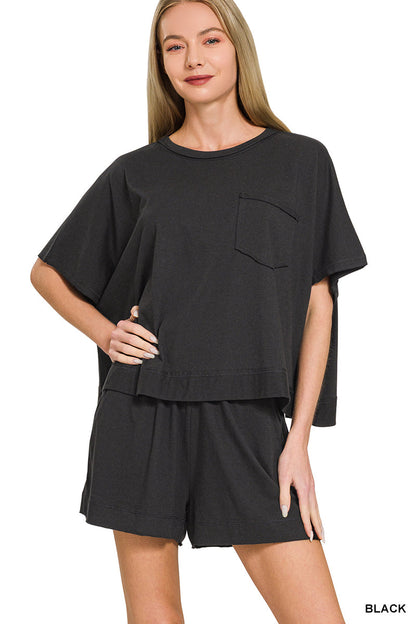 Exposed-Seam Boxy Set Zenana