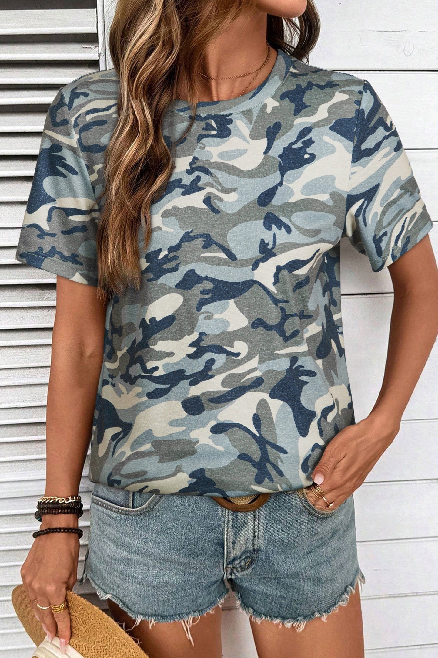 Camo Crew Neck Shirt