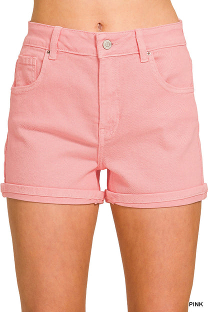 5-Pocket Cuffed Bottoms Zenana