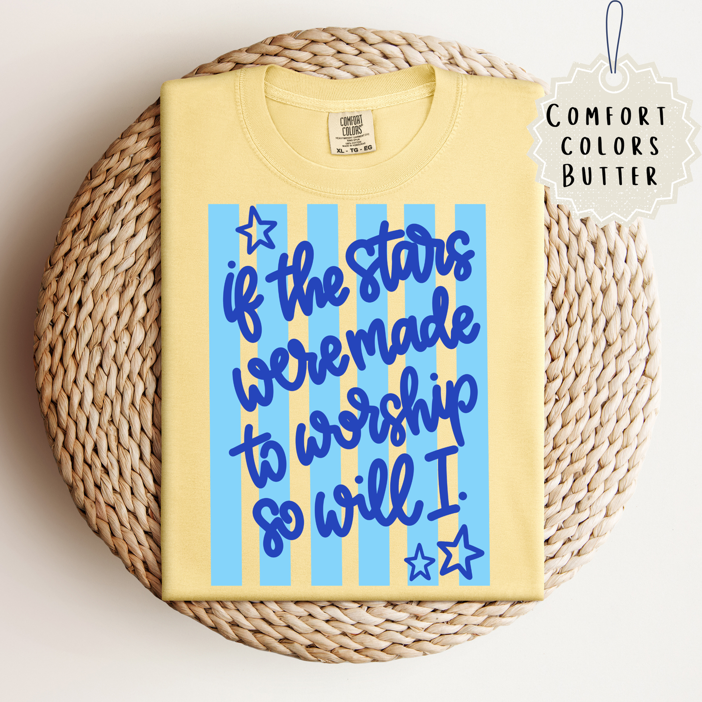 Stripe Stars Worship Tee.