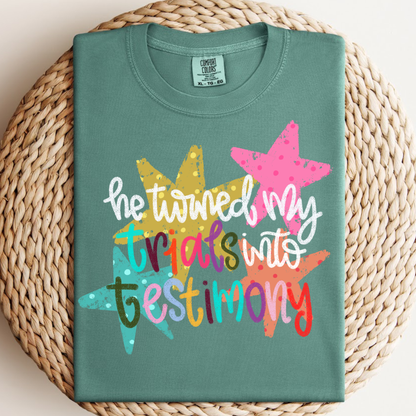 Trials Into Testimony Tee.