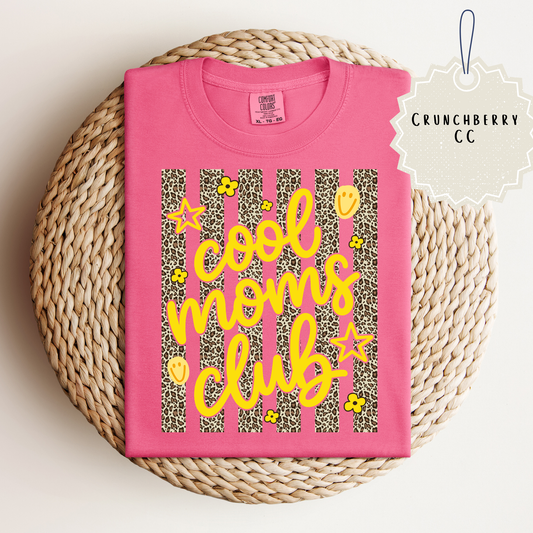 Cool Moms Club Leopard Design Tee.