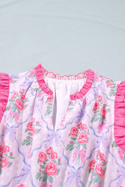 Ruffled Tiered Floral Dress