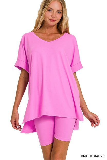 VNeck- Biker Set Zenana New RTS