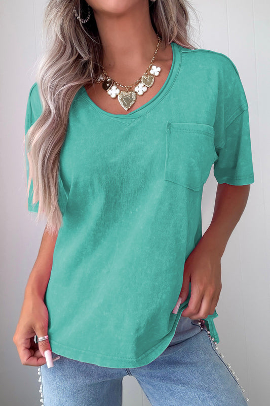 Mint Green Mineral Wash Shirt
