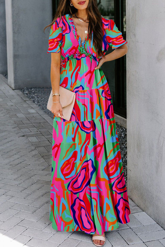 Multicolor Floral Maxi Dress