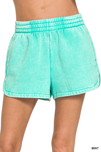 Acid-Wash Dolphin Bottoms Zenana