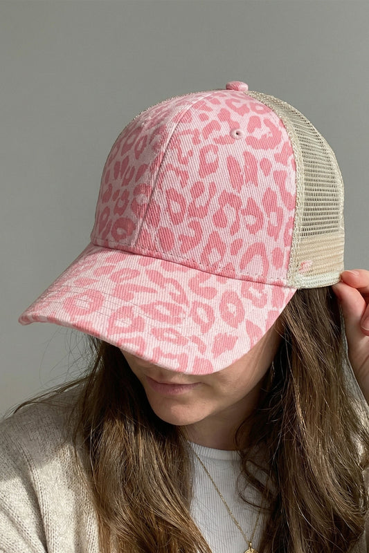 Pink Leopard Hat