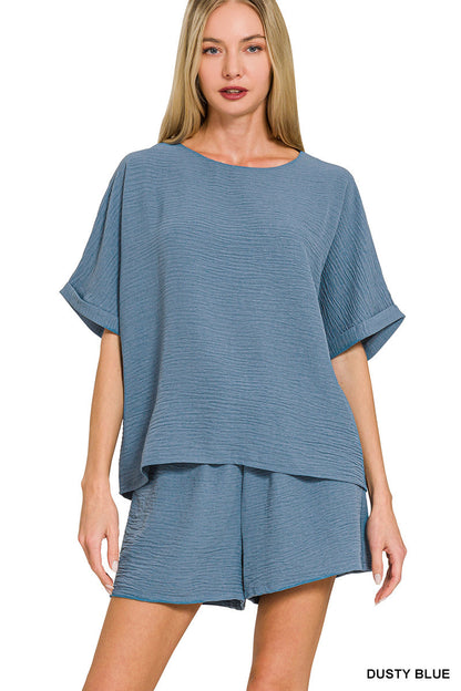 Woven Shortie Set Zenana
