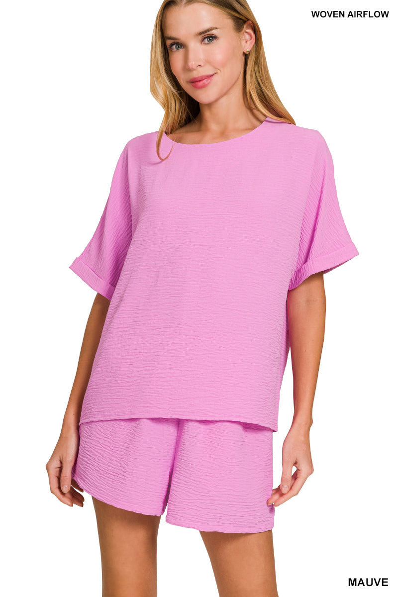 Woven Shortie Set Zenana