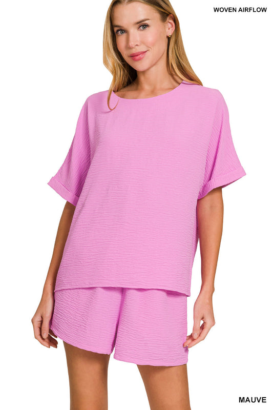 Woven Shortie Set Zenana