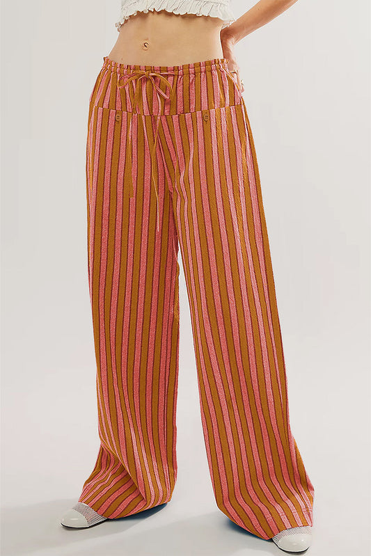 Red Stripe Casual Pants