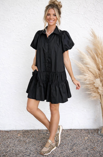 Black Ruffle Dress