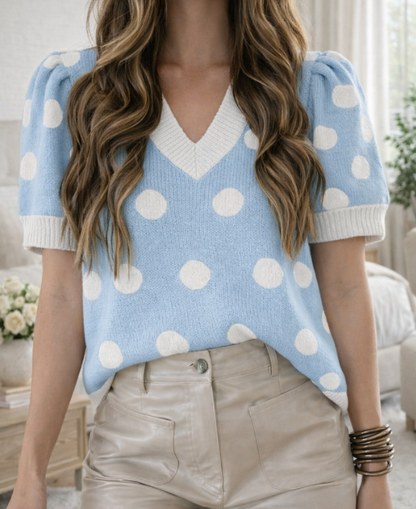 Polka Dot Sweater Top *ALL COLORS*