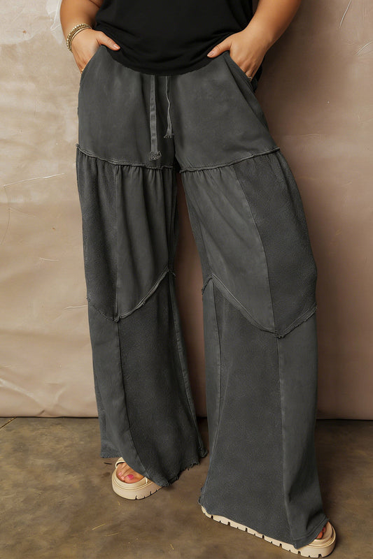 Black Plus Mineral Wash Pants